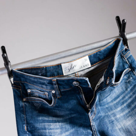 Etiqueta de roupas para calça jeans fashion closet