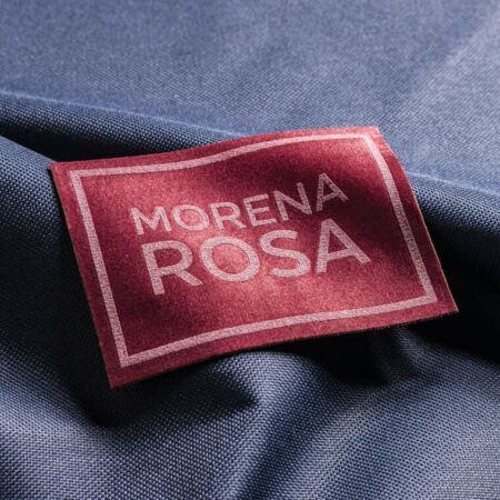 Etiqueta em tecido personalizada para roupas MORENA ROSA