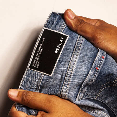 etiqueta personalizada para jeans replay