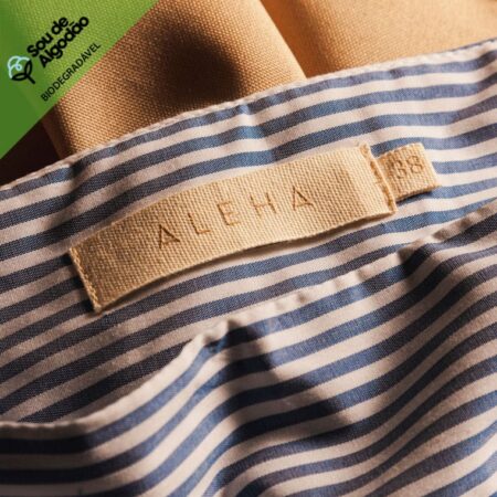 Etiqueta e bandeirinha de algodão BCI confortável para camisa ALEHA