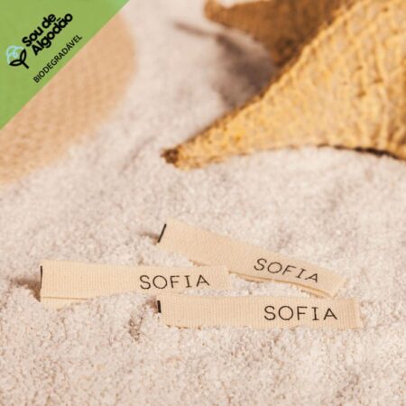 Etiqueta personalizada de algodão BCI para roupas SOFIA
