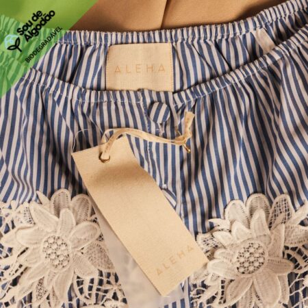 Etiqueta TAG algodão BCI desenvolvimento sustentável macia para roupas ALEHA